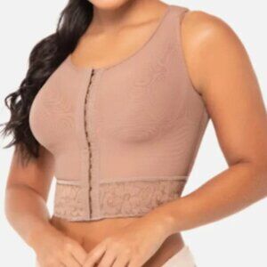 Post Op Bra medium lift w 3D technology material Posture Corrector |Beige| 34B/C